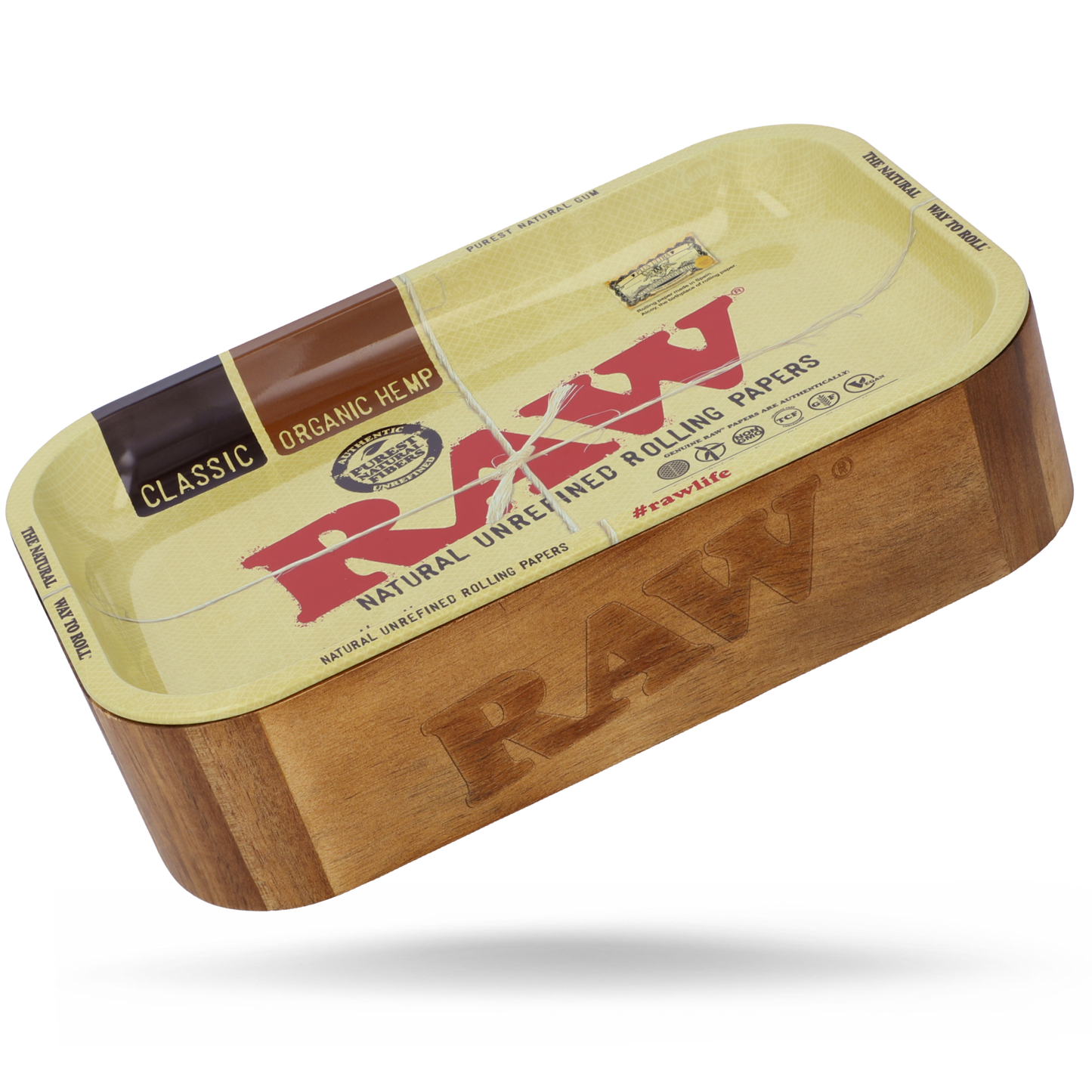 RAW Wooden Cache Box with Tray - Small
