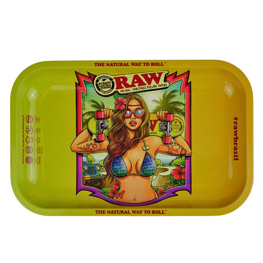 RAW Brazil Metal Rolling Tray - Small