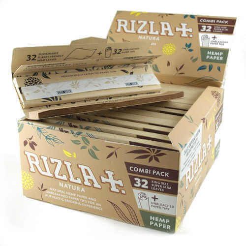 Rizla Natura King Size Slim Combi Pack with Tips (Bulk Box)