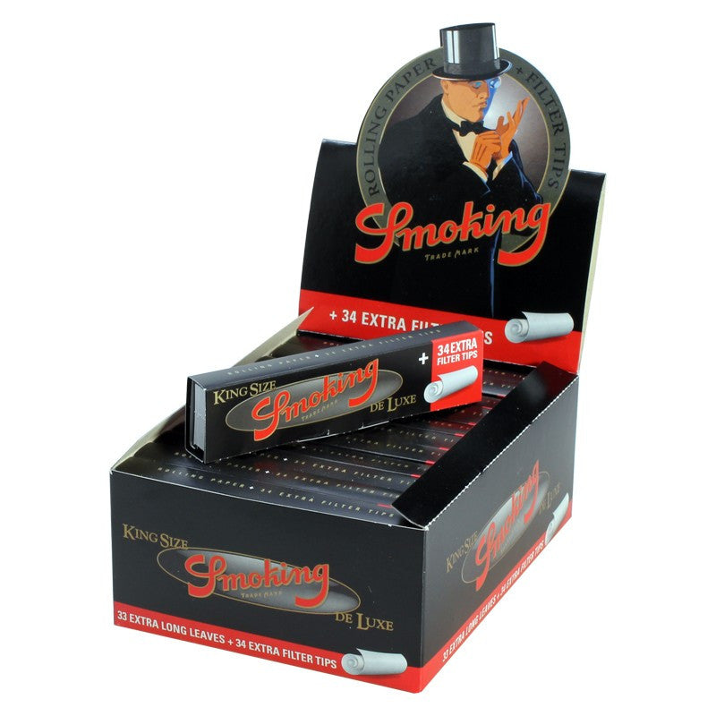 Smoking Deluxe King Size with Tips (Bulk Box)
